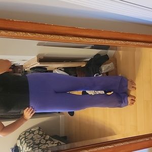 Purple bootcut girlfriend collective pants